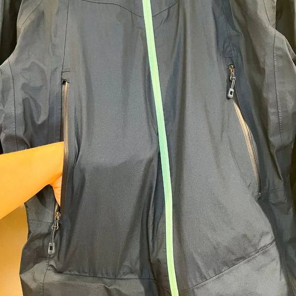 REI Co-op Blue Full Zip Outdoor Hiking Packable Windbreaker Rain Jacket XS - Picture 8 of 11